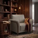 Ver imagem 6 de Poltrona Decorativa Royal Base Madeira Courino Tcs 726 Moll