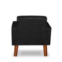 Ver imagem 3 de Mini Poltrona Cadeira Infantil Nina de Criança Suede Preto