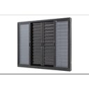Ver imagem 2 de Janela de Alumínio Veneziana 06 Folhas Preto Maxx - 100x180
