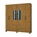 Ver imagem 1 de Guarda Roupa Casal A22 6 Portas 2 Gavetas Com Espelho Carioca Móveis