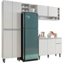 Ver imagem 1 de Cozinha Modulada Completa Valesca 2,30 M 5 Peças Branco