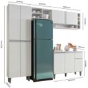 Ver imagem 4 de Cozinha Modulada Completa Valesca 2,30 M 5 Peças Branco