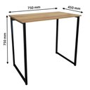 Ver imagem 3 de Escrivaninha Mesa para Escritório Aparador Industrial