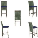 Ver imagem 5 de 4 Banqueta em Alumínio Roma Marrom Corda Náutica Tecido 10