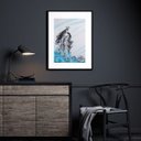 Ver imagem 2 de Quadro Umbanda Figura Iemanjá - 60x48cm:madeira Preta