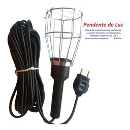 Pendente Luz 12 Mts. Gaiola Arame 110/220 Volts - 3
