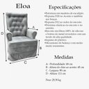 Ver imagem 3 de Poltrona Amamentação com Balanço Eloa Azul Sereno
