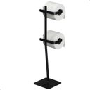 Ver imagem 2 de Porta Papel Higiênico de Chão Duplo Suporte Para Papel Oslo:Preto