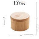 Ver imagem 5 de Saleiro Redondo Lyor Bambu Com Tampa - 1907