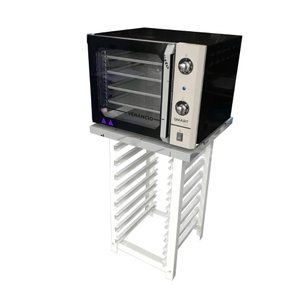 Forno Turbo Convec. Preto e Inox FCSB4E 220V + Bancada MES-004 - Venâncio