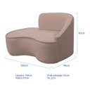 Ver imagem 5 de Kit Divã Recamier Orgânico Marrocos 160cm Lado Esquerdo e 2 Poltronas Amore Linho