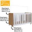 Ver imagem 7 de Berço Infantil com Rodizios La002 Nogal Manchester Branco Comm