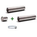 Ver imagem 2 de KIT 2 Duto Alum. Semi-flexivel 120mm C/5m + Luva + 4 Abraç.