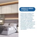 Ver imagem 5 de Módulo Aéreo para Quarto 3 Portas Elegance Branco/Niquel/Blanc