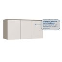 Ver imagem 4 de Módulo Aéreo para Quarto 3 Portas Elegance Branco/Niquel/Blanc