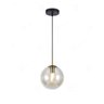 Pendente Globo Esfera de Vidro Âmbar Jabuticaba 20cm - 1
