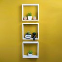 Ver imagem 1 de Conjunto 3 Nichos Decorativos 30x30 Branco para Sala Quarto