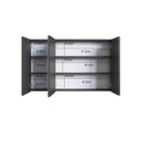 Ver mais imagens de Gabinete de Banheiro Suspenso 110cm com Espelheira sem Cuba Grafite CJ9290