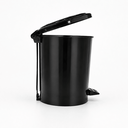 Ver imagem 1 de Lixeira Plástica com Tampa e Pedal 7 Litros Banheiro Cozinha:Preto