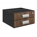 Ver imagem 2 de Mesa Escritório com Gavetas – 1,50×0,60m – Incoflex – Nature/preto