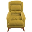 Ver imagem 2 de Poltrona Amamentação Liz de Balanço Suede Amarelo - Dominic Decor