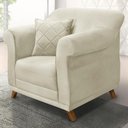 Ver imagem 2 de Poltrona Decorativa Retro Polo com Almofada Veludo 2221 Ezz 2221
