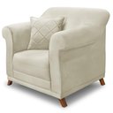Ver imagem 1 de Poltrona Decorativa Retro Polo com Almofada Veludo 2221 Ezz 2221