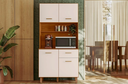 Ver imagem 2 de Kit Cozinha New Izis 0.90m Freijó/Off White