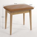 Ver imagem 3 de Banqueta para Penteadeira Liva Courino Caramelo