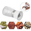 Ver imagem 4 de Kit 24 Moedores de Sal e Pimenta 170ml Manual Vidro Triturador Moinho Cerâmica Lyor