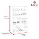 Ver imagem 3 de Sapateira Organizadora Laís com 5 Prateleiras Preto - AJL Móveis - Preto