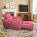 Ver imagem 2 de Poltrona Reclinavel Sala de Estar Amamentação Safira Rosa