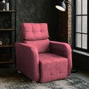 Ver imagem 3 de Poltrona Reclinavel Sala de Estar Amamentação Safira Rosa