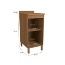 Ver imagem 2 de Armário de Cozinha Balcão 1 Porta 40cm C/ Tampo e Pés Cb1369 Vibra Kappesberg