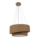 Ver imagem 1 de Pendente Doble Redondo 40cm - 3 Luzes Adrilustres Freijó