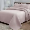 Kit Colcha Casal Boutis 3 Peças Rosa - 1