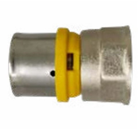 Conector Fêmea Prensar Gás 26x3/4" Multicamada Sferagas Kit com 2 Unidades