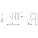 Ver imagem 2 de Adaptador para Soquetes de Impacto Encaixe 1-2pol F X 3-8pol M Tramontina Pro Tramontina