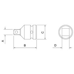 Adaptador para Soquetes de Impacto Encaixe 1-2pol F X 3-8pol M Tramontina Pro Tramontina - 2