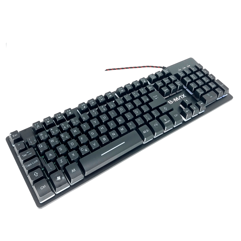 Teclado Gamer Luminoso Com Fio Usb Tecla Macia - 3