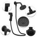 Ver imagem 2 de Chuveiro Ducha Flatt Preto/black Redondo C/desviador