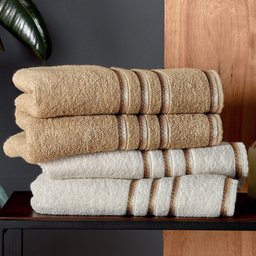 Toalha de Banho Classic 68x135cm 100% Algodão Appel Bege Glacê - 3