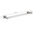 Ver imagem 3 de Porta Toalha Duplo Quadrado 60cm Cromado:cromado