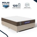 Ver imagem 2 de Cama Box + Colchão Gazin de Molas Ensacadas One Face Air Light Casal 138 cm