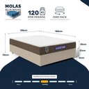 Ver imagem 3 de Cama Box + Colchão Gazin de Molas Ensacadas One Face Air Light Casal 138 cm
