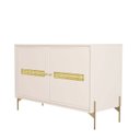 Ver imagem 2 de Balcão Buffet Paraty 113 Cm 2 Pts Laca com Portas em Palhinha Off White