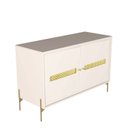 Ver imagem 5 de Balcão Buffet Paraty 113 Cm 2 Pts Laca com Portas em Palhinha Off White
