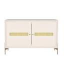 Ver imagem 1 de Balcão Buffet Paraty 113 Cm 2 Pts Laca com Portas em Palhinha Off White