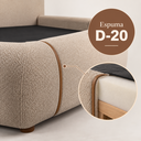 Ver imagem 5 de Conjunto Cama Casal Cabeceira Star Divani Bouclé Premiun Detalhes em Courino Luxouso Moderna Elegant