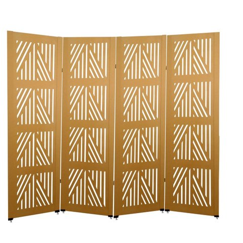 Biombo Mauri 4 Folhas c/ 08 Pezinhos